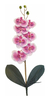 Flor Artifical Orquidea Real Ao Toque Haste 56cm - Rosa E Br na internet