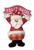 Pendente Natal Boneco Neve/noel Xadrez 25cm - comprar online