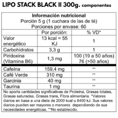 LIPO STACK BLACK II x300grs - comprar online