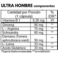ULTRA HOMBRE X12 capsulas vigorizantes - comprar online