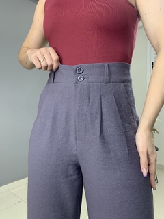 Calça Pantalona Raiane Chumbo - loja online