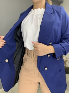 Blazer Balmain Azul Marinho na internet