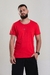 Camiseta masculina viotti vermelha contorno sombra