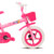 Bicicleta Infantil aro 12 Paty Rosa e Fúcsia - Cia dos Brinquedos 