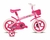 Bicicleta Infantil aro 12 Paty Rosa e Fúcsia
