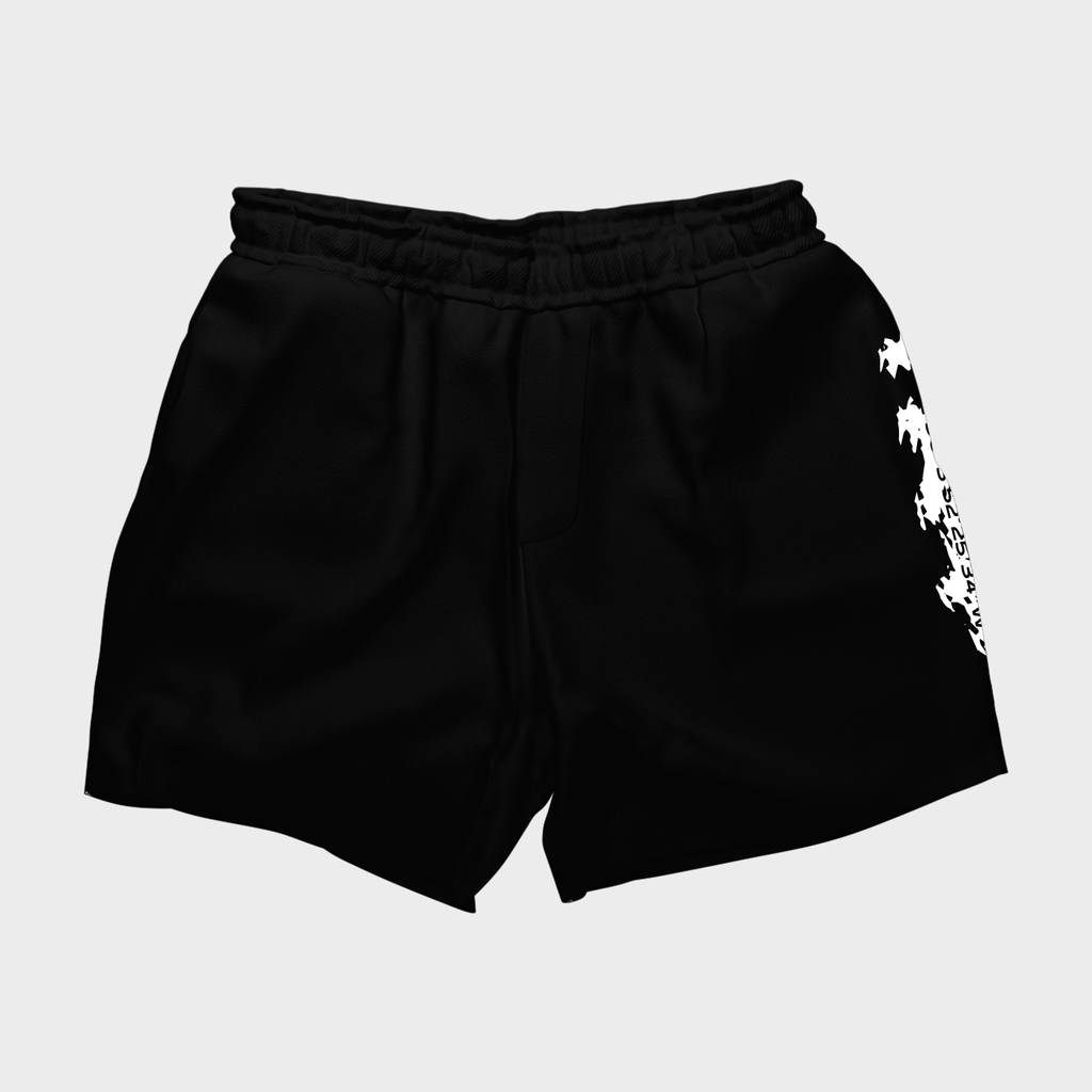 Black sweatshirt shorts outlet