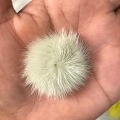 Par de Meio Pompom Achatado Pelinho Pelúcia 2,5 cm e 4,5 cm Para Laços e Enfeites - comprar online