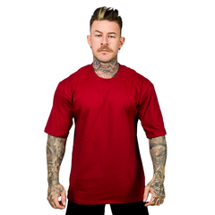 Camiseta Oversized Casual Treino 100% Algodão Coleção Champion -03 Vermelho Gold na internet