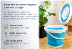 Mini Lavadora Portatil Plegable Usb Lavarropa Balde Ecologic - comprar online