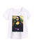 Camiseta Feminina Baby Look Mona Lisa Versão Coringa Tumblr