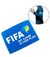 Faixa De Capitão Braçadeira Elástica FIFA cor Azul