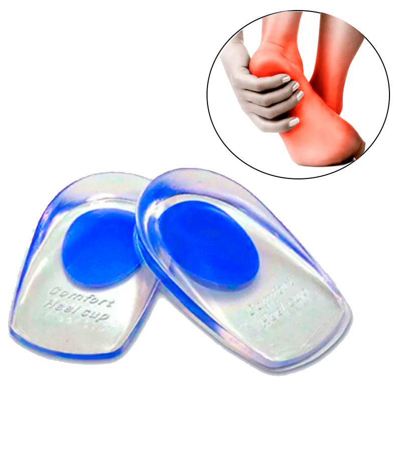 Calcanheira Palmilha de Silicone Ortop dica 1 par