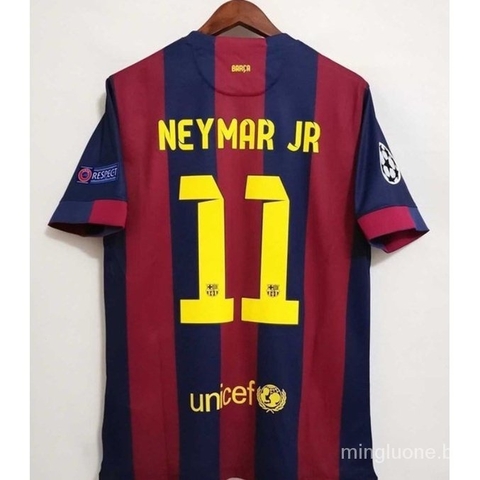 Camisa Retro Barcelona 2014 2015 Neymar Nike