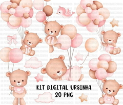 KIT DIGITAL URSINHA AQUARELA