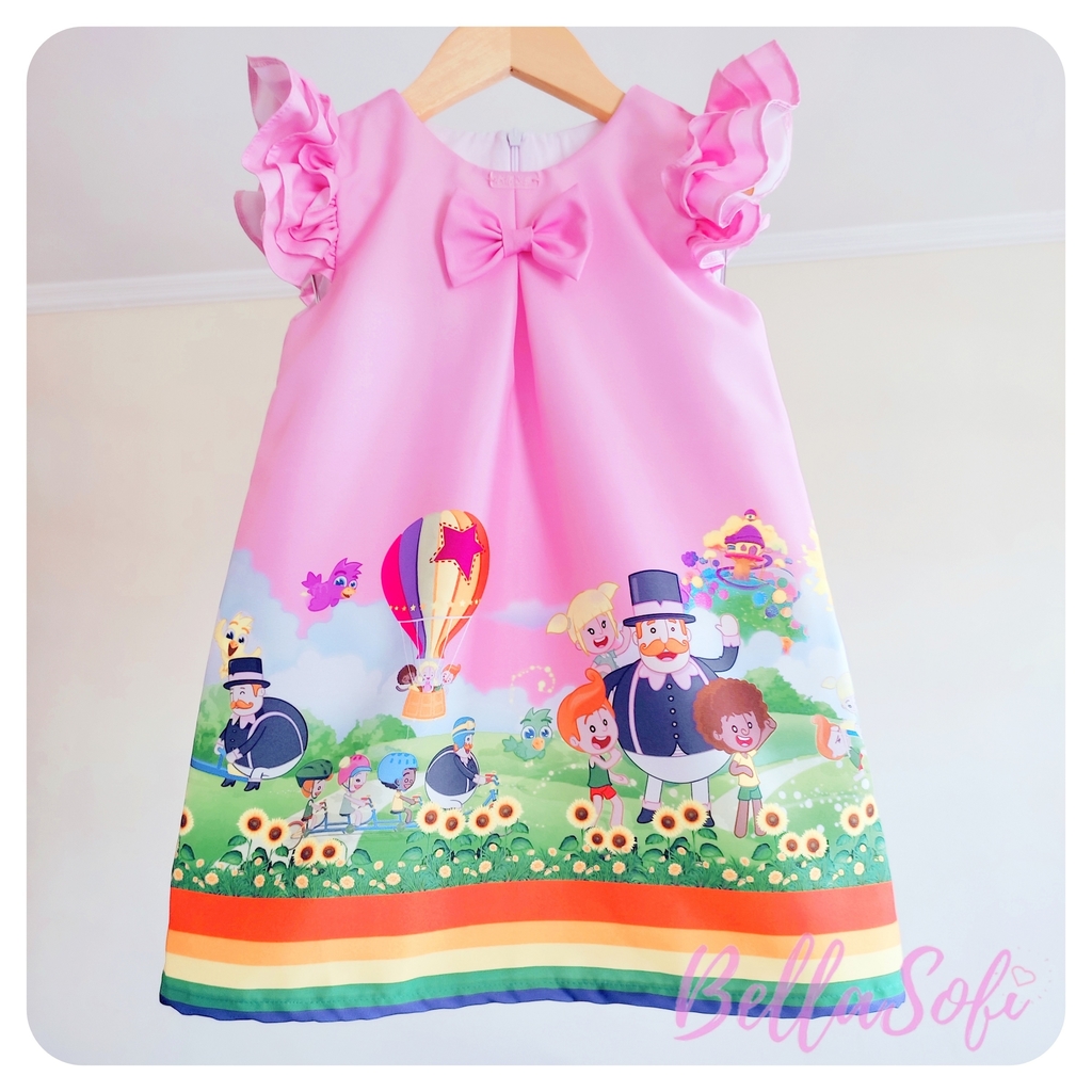 Vestido Infantil Temático Mundo Bita - Bella Sofi