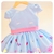 Vestido Infantil Festa Peppa Pig Azul com Rosa - comprar online