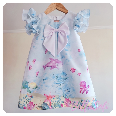 Vestido Trapézio Infantil Princesinha Sofia