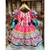 Vestido Junino Rosa Estampado - 1005865 - loja online