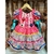 Vestido Junino Rosa Estampado - 1005865 - CARAMELLO KIDS