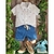 Conjunto Camisa Manga Curta Polo e Bermuda Jeans Barcos Menino Luc Boo Branco-52600