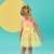Vestido Infantil Colorido Neon Sobrep. Tule Rosa Faixa Amarela Mon Sucré - 51.13.31.23.402