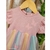 Vestido Rosa com Tule colorido e Borboletas Rosa KUKIÊ - 66307 - CARAMELLO KIDS
