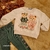 Conjunto Infantil Kukie Inverno Calça Verde e Moletom Peluciado Ursinha- 71601-01 - comprar online
