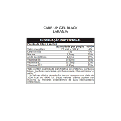 CARB UP GEL BLACK PROBIOTICA 10 SACHÊS 30G - LARANJA - comprar online