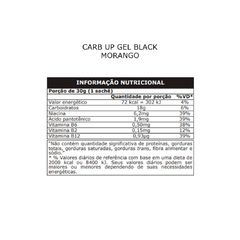 CARB-UP GEL BLACK PROBIOTICA 1 SACHE - MORANGO - comprar online