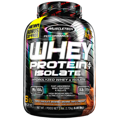 WHEY PROTEIN PLUS ISOLATE MUSCLETECH 2.72KG 5LBS - BAUNILHA
