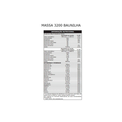 MASSA 3200 PROBIOTICA 3KG - BAUNILHA - comprar online