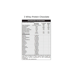 3 WHEY PROTEIN PROBIOTICA REFIL 825G - CHOCOLATE - comprar online