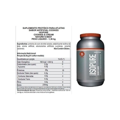 ISOPURE NATURES BEST LOW CARB 1,36KG CHOCOLATE - comprar online
