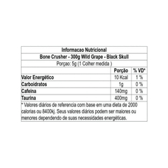 BONE CRUSHER BLACK SKULL WILD GRAPE 300G - comprar online