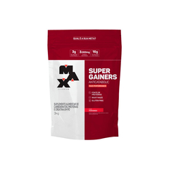 SUPER GAINERS MAX TITANIUM REFIL 3KG - MORANGO