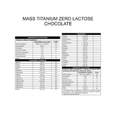 MASS TITANIUM 17500 MAX TITANIUM ZERO LACTOSE REFIL 2,4KG - CHOCOLATE - comprar online