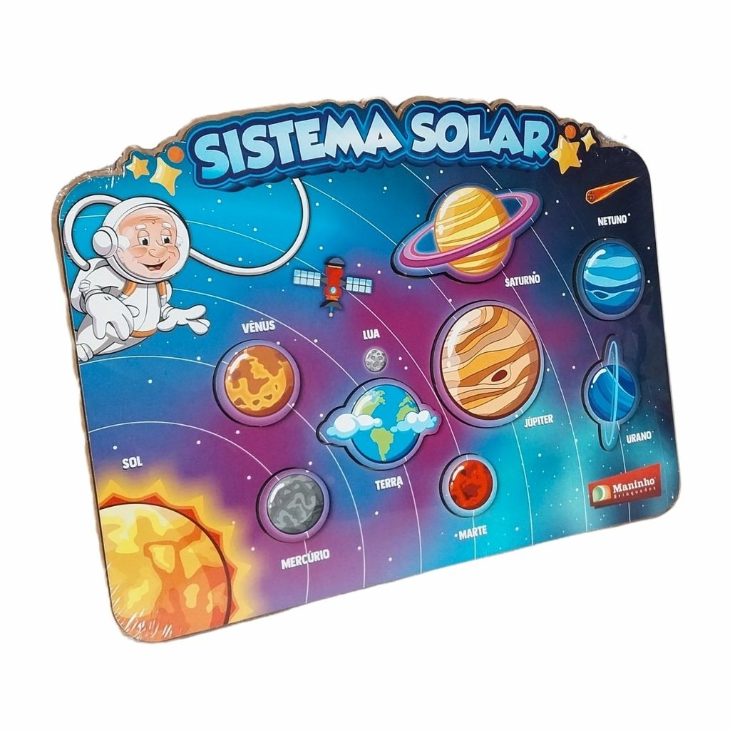 Sistema Solar Jogo Educativo Infantil Com Adesivos Sol Nove