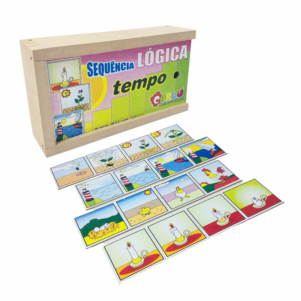 Brinquedo Jogo Educativo Sequência Lógica História em Promoção na