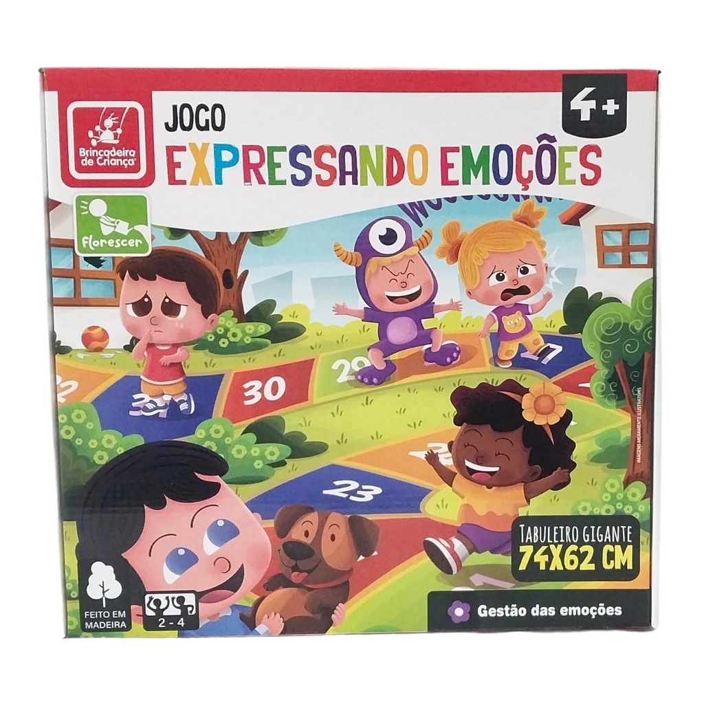 Jogo Expressando Emoções Brinquedo Educativo - Brincadeira de Crian