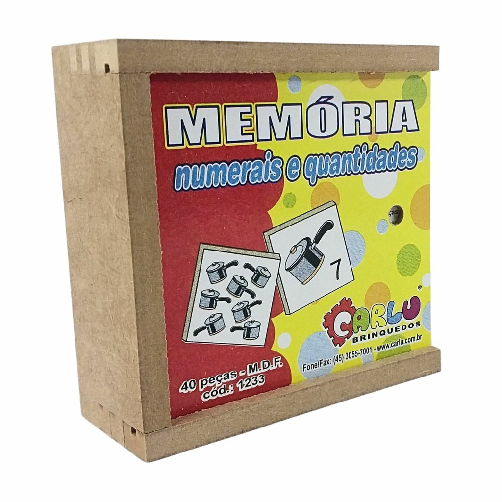 Jogo da Memoria de Numeros e Quantidades (40 pecas) - JottPlay - Compre  brinquedos educativos online