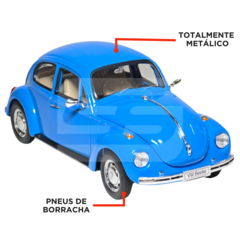 Miniatura De Ferro Volkswagen Fusca 1/24 16cm Welly - comprar online