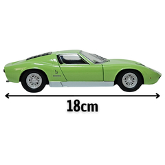 Miniatura De Ferro Lamborghini Miura P 400 S 1/24 Motor Max - loja online