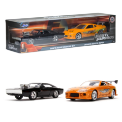 Pack 2 Velozes E Furiosos Dodge Charger E Toyota Supra 1/32