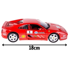 Miniatura De Ferro Ferrari F355 Challenge 18cm 1:24 Bburago - loja online