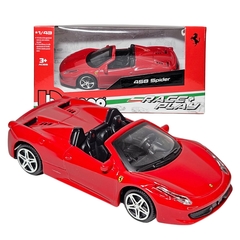 Miniatura De Ferro Ferrari 458 Spider 11cm 1/43 Bburago