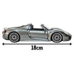 Miniatura De Ferro Porsche 918 Spyder 18cm 1/24 Bburago - Stage Store