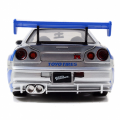 Miniatura Nissan Skyline GTR R34 Brian Velozes Furiosos 1/24 - Stage Store