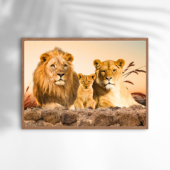 QUADRO FAMÍLIA LEÃO III - comprar online