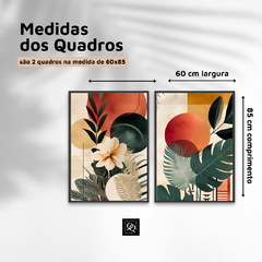 DUPLA DE QUADROS TROPICAL COLORS - loja online