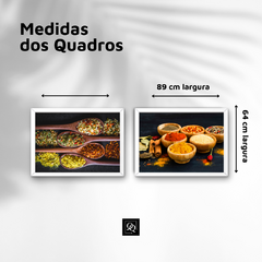 DUPLA DE QUADROS ESPECIARIAS BOWLS E COLHERES - comprar online